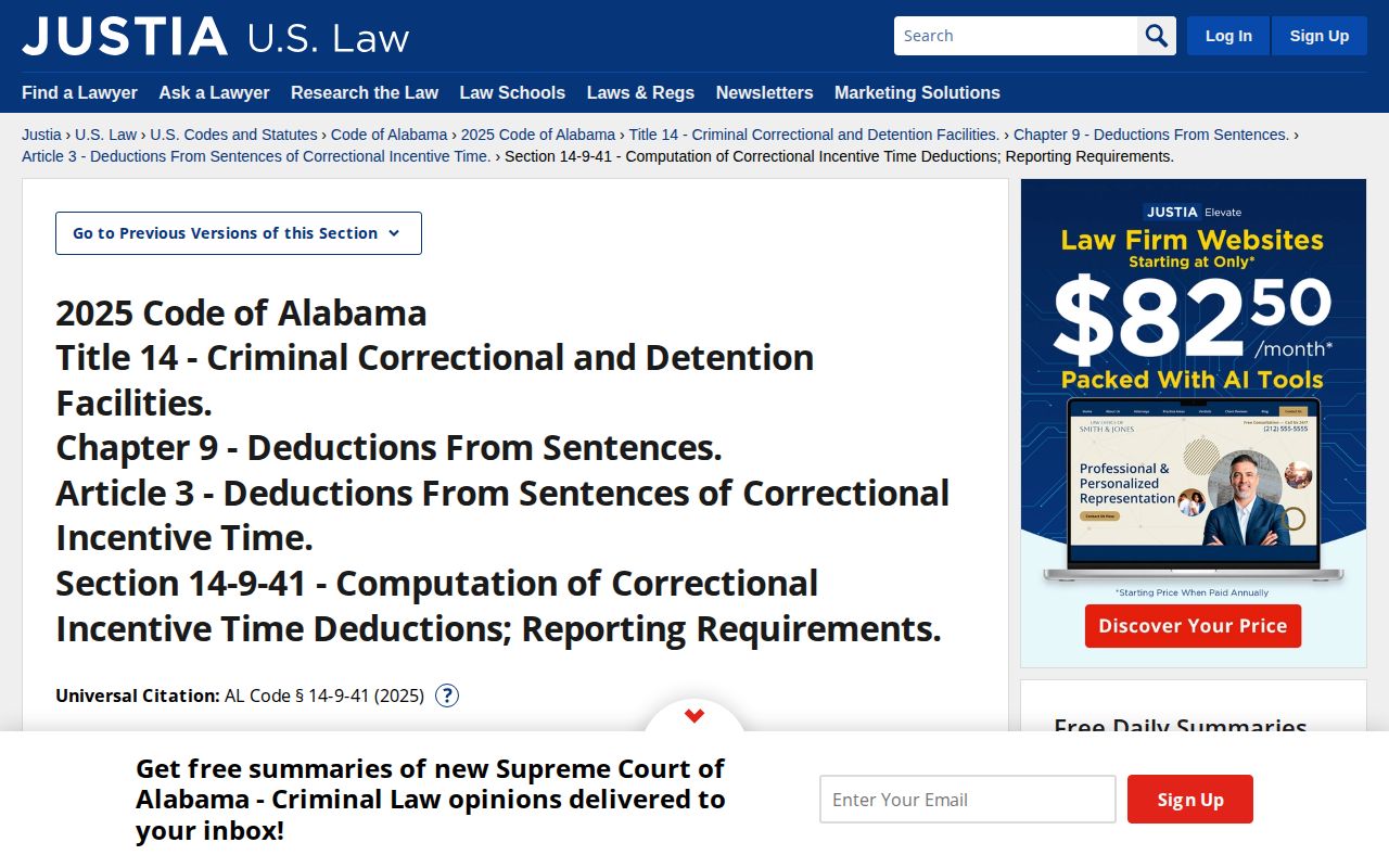 Lamar County inmate release date Alabama correctional incentive time statute